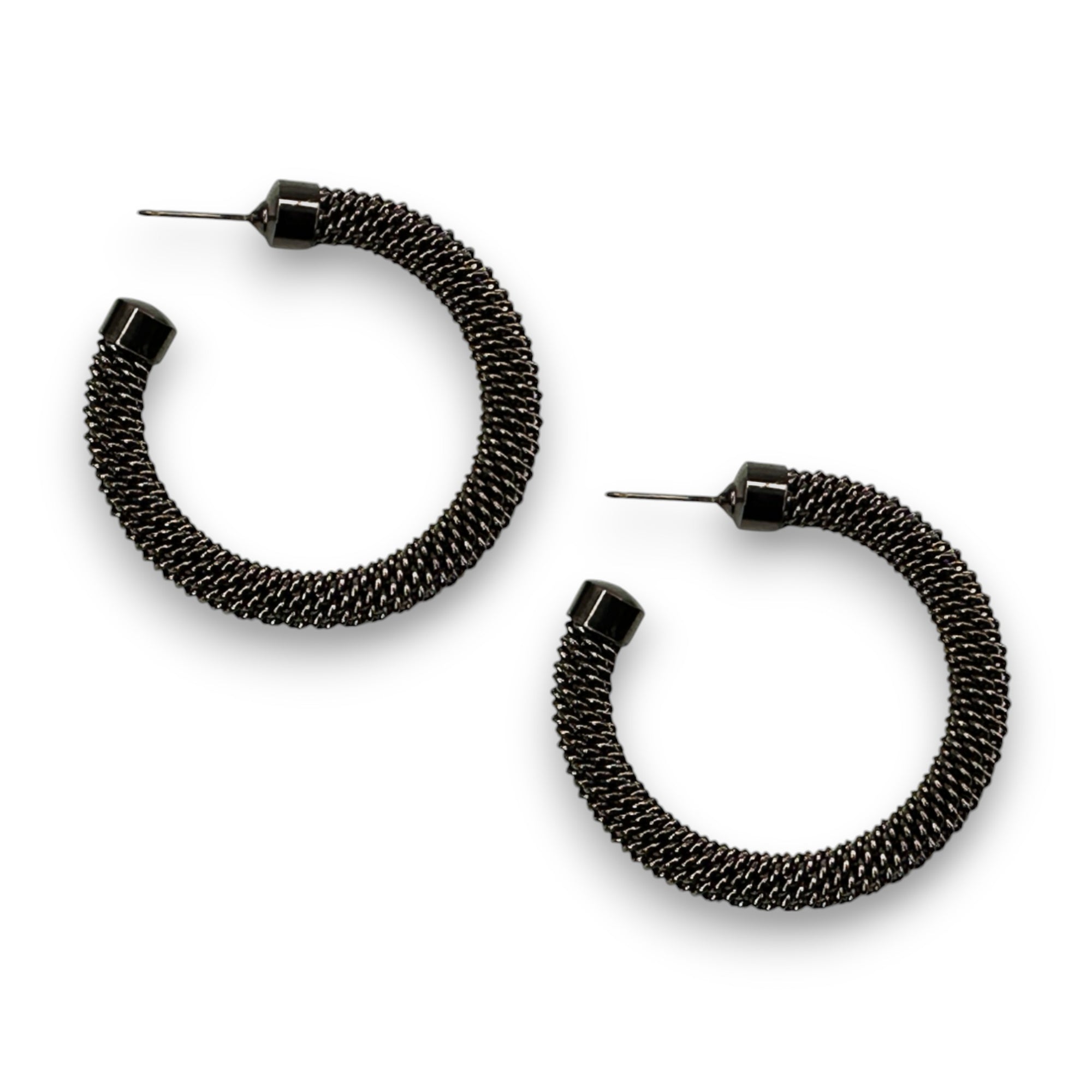 Large Mesh Hoop Earrings