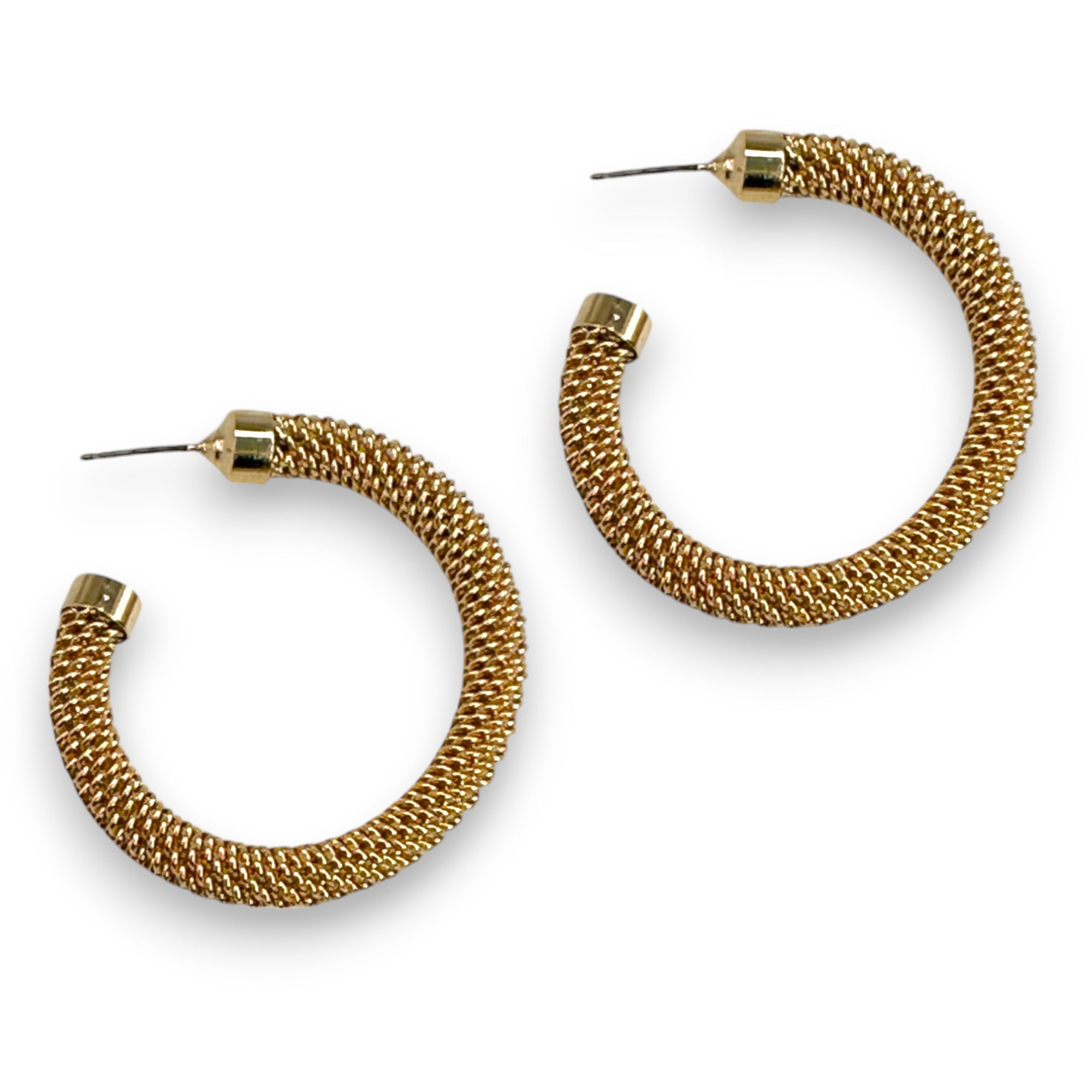 Large Mesh Hoop Earrings