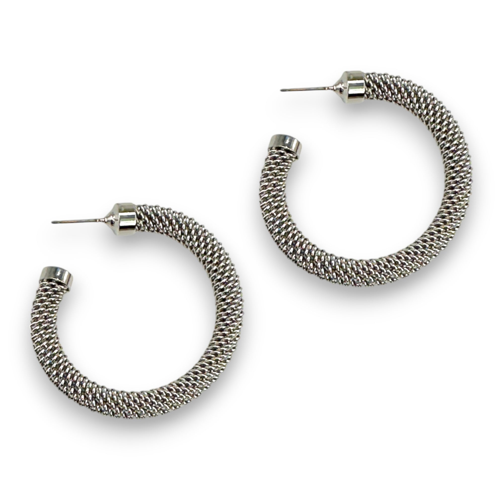 Large Mesh Hoop Earrings