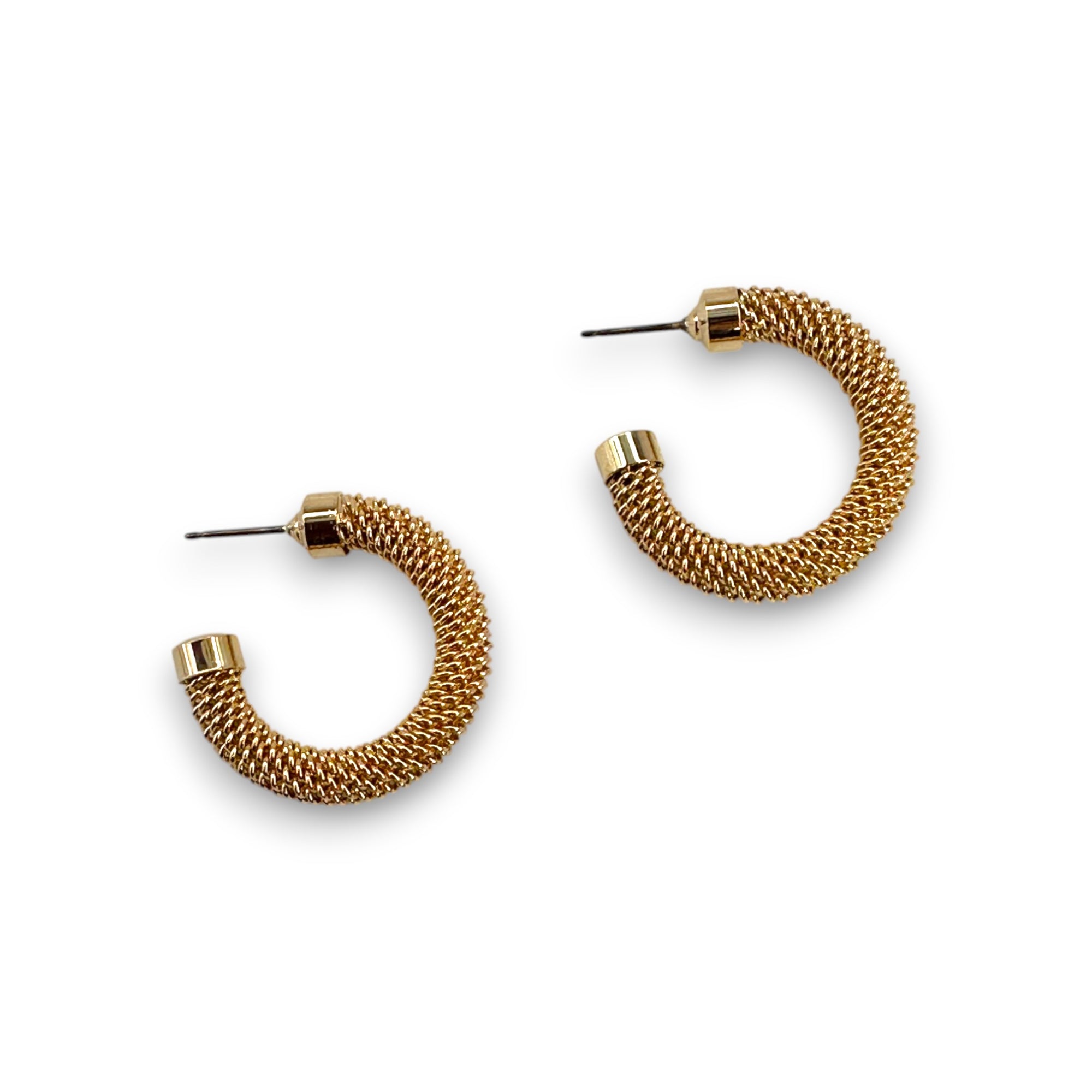 Small Mesh Hoop Earrings