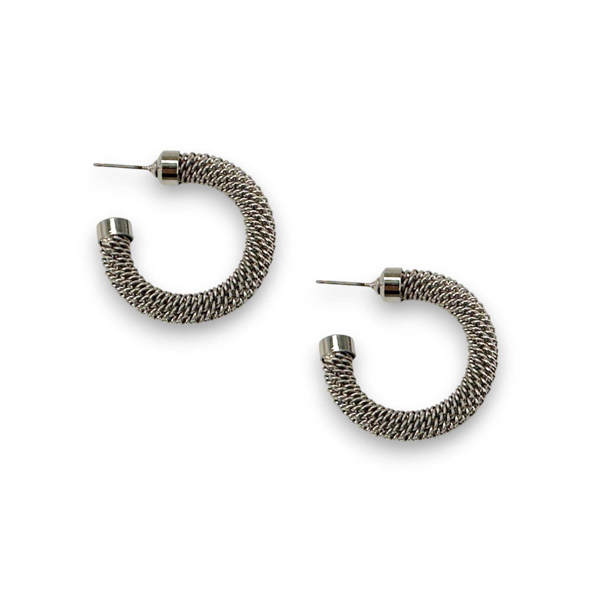 Small Mesh Hoop Earrings