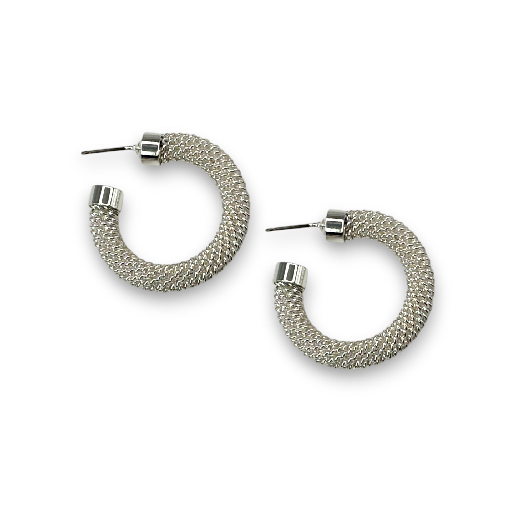 Small Mesh Hoop Earrings