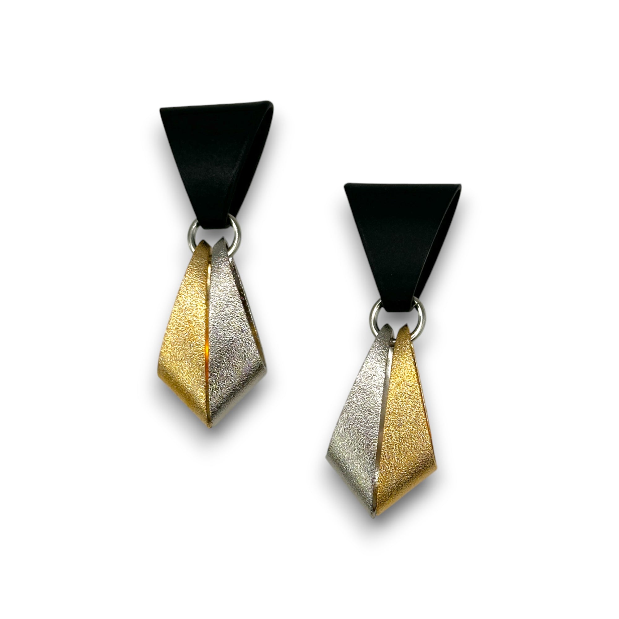 Geometric Drop Earrings Powder Coat | Erica Zap Designs