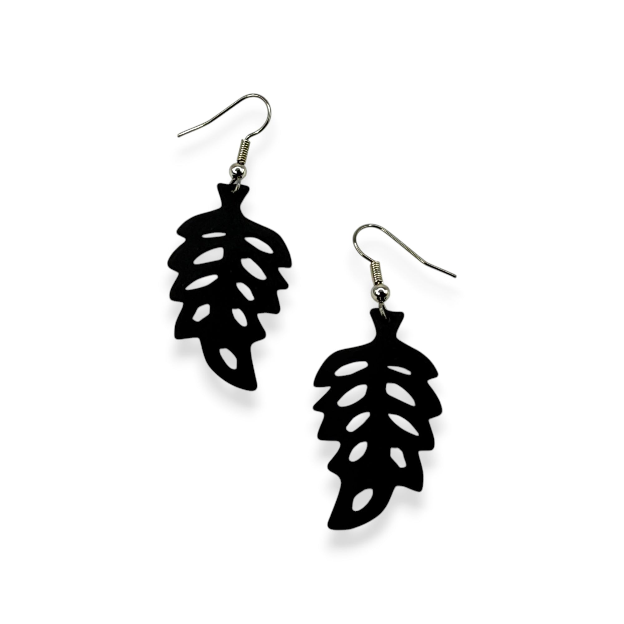 Open Leaf Drop Earrings