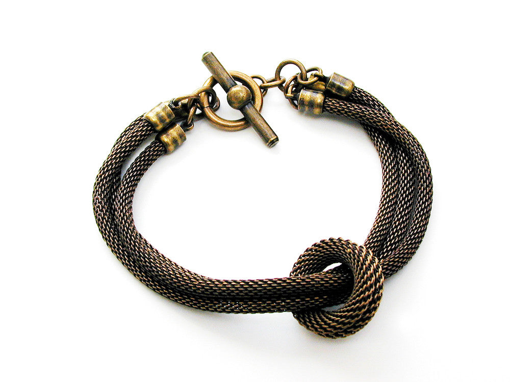 Multi Strand Leather Wrap Bracelet | Erica Zap Designs Brown | Brass Clasp