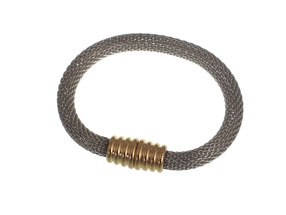 Round Mesh Bracelet with Magnetic Clasp