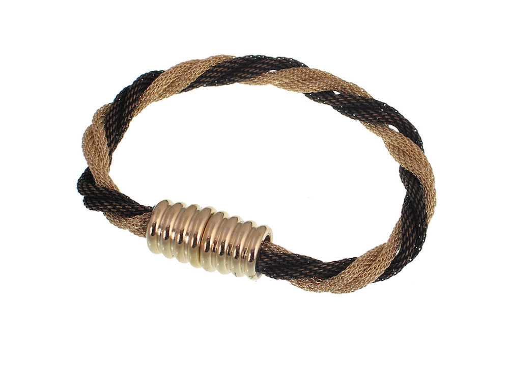 Twist leather bracelet