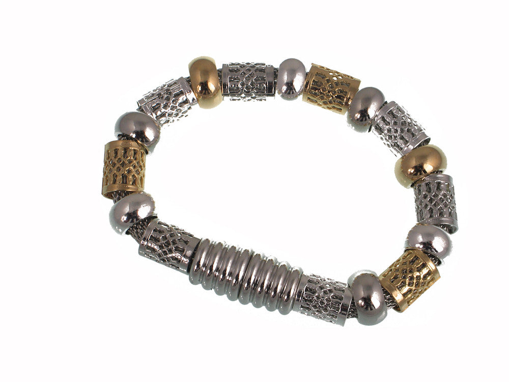 Filigree top bead bracelet