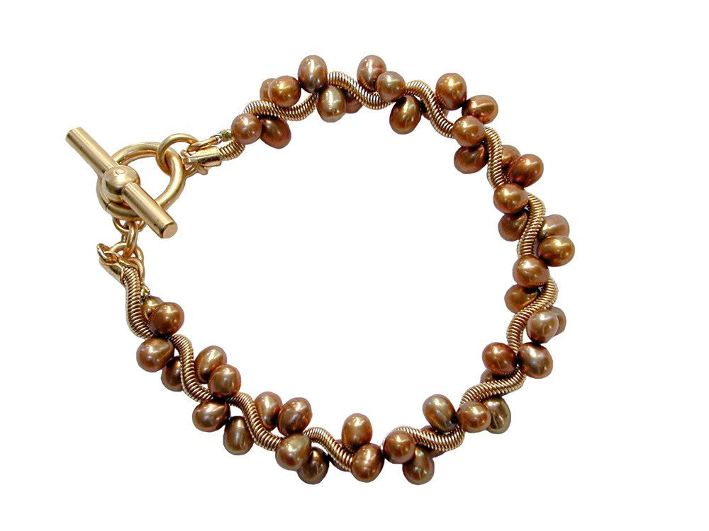 Pearl Paradise | Pearl and diamond gold bracelet – GautamBanerjee