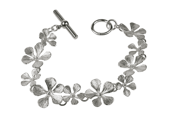 Sterling Filaree Flower Bracelet - Erica Zap Designs