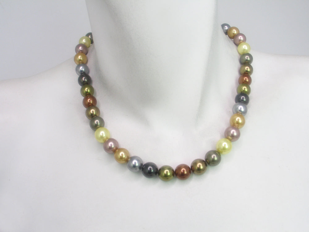 Multi-colored Pearl selling Necklace, faux