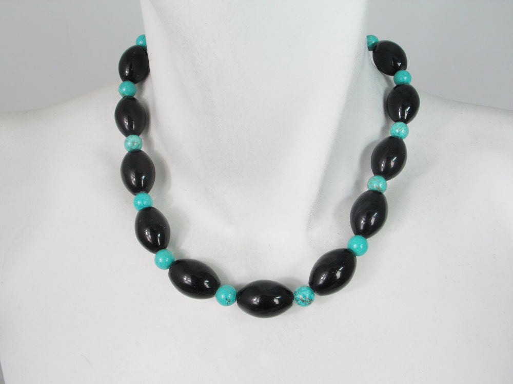 Onyx and Turquoise Necklace | Erica Zap Designs