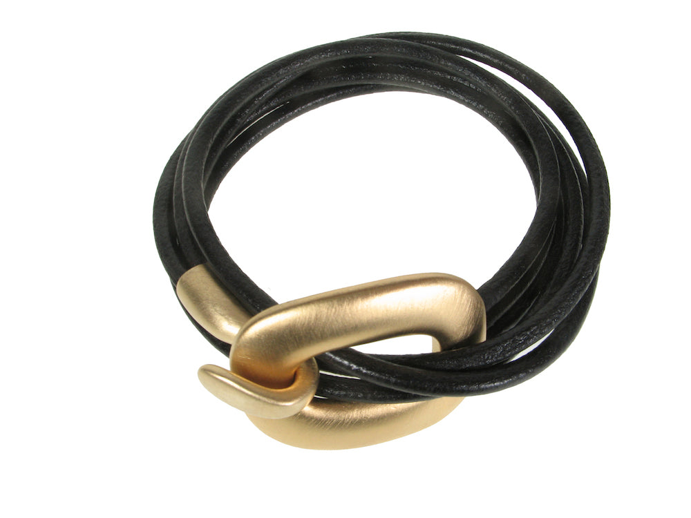 Black Leather Cord Bracelet – The Bark'N Fun Company